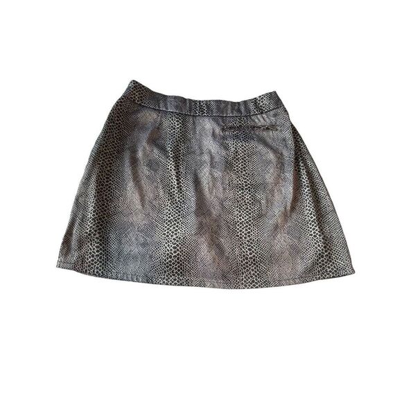 JAMIE SADOCK size 12 Golf Skort Skirt shorts Black Gray snakeskin snake print - Picture 5 of 9